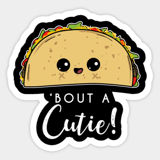 Taco 'bout a Cutie! Funny & Cute Cinco de Mayo Kids Sticker
